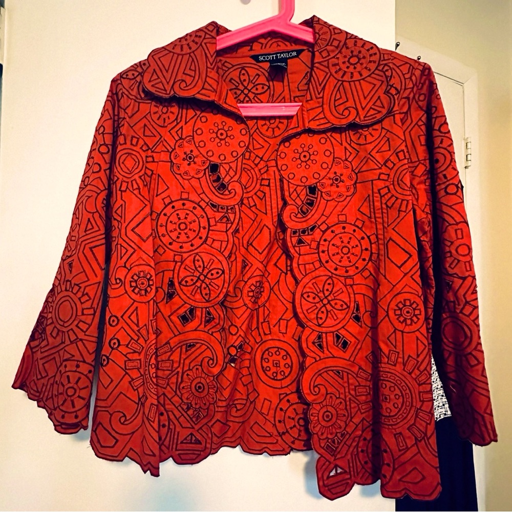 Aztec cut out jacket